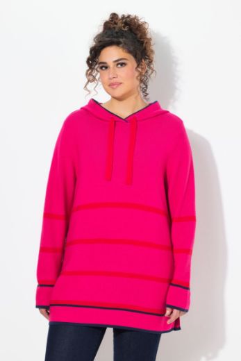 Plus size veliki brojevi Pulover dugih rukava na pruge za punije