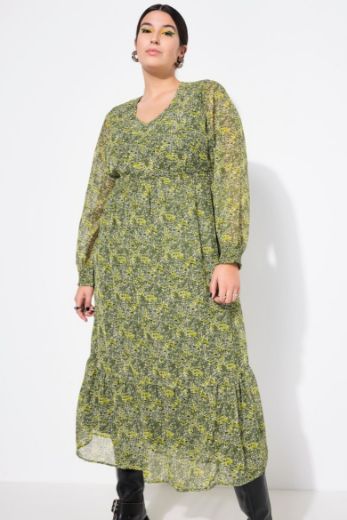 Plus size veliki brojevi Haljina maxi cvjetnog uzorka za punije
