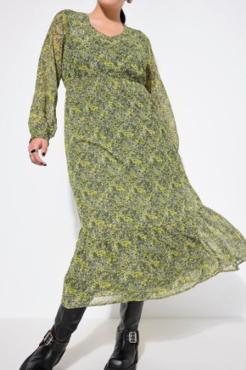 Plus size veliki brojevi Haljina maxi cvjetnog uzorka za punije