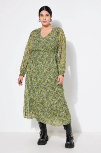 Plus size veliki brojevi Haljina maxi cvjetnog uzorka za punije