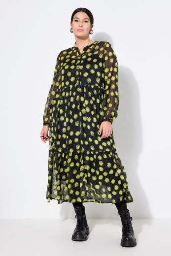 Plus size veliki brojevi Haljina maxi s printom na točkice za punije