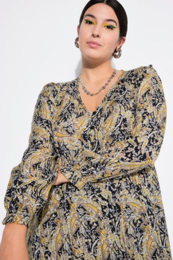 Plus size veliki brojevi Haljina V ovratnika za punije