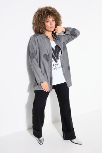 Plus size veliki brojevi Bluza dugih rukava A kroja za punije