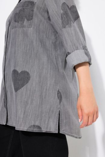 Plus size veliki brojevi Bluza dugih rukava A kroja za punije