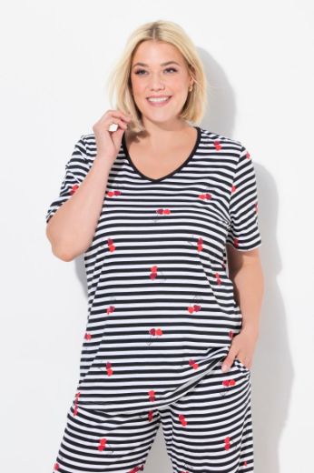 Plus size veliki brojevi Pidžama gornji dio kratkih rukava za punije