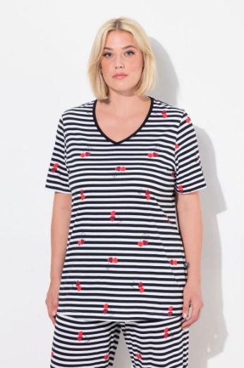 Plus size veliki brojevi Pidžama gornji dio kratkih rukava za punije