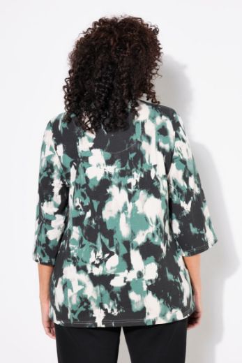 Plus size veliki brojevi Bluza 3/4 rukava V ovratnika za punije