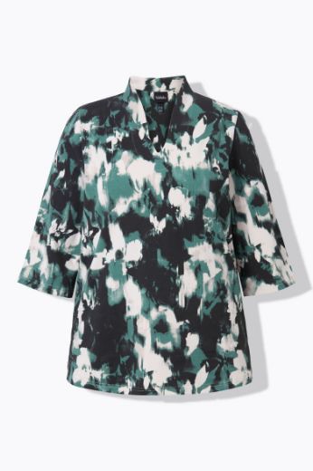 Plus size veliki brojevi Bluza 3/4 rukava V ovratnika za punije