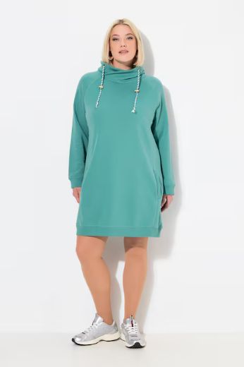Plus size veliki brojevi Haljina povišenog ovratnika za punije
