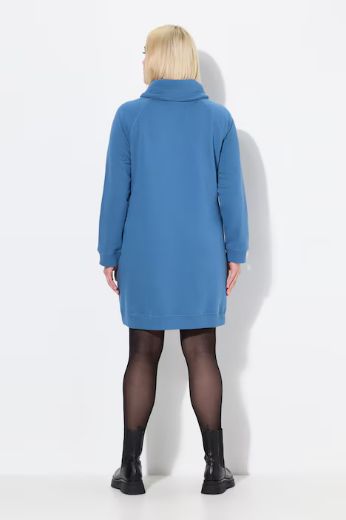 Plus size veliki brojevi Haljina povišenog ovratnika za punije