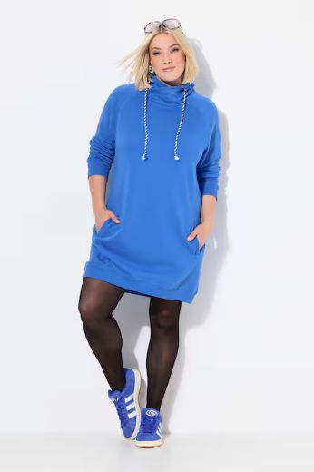 Plus size veliki brojevi Haljina povišenog ovratnika za punije