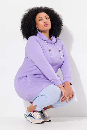 Plus size veliki brojevi Haljina povišenog ovratnika za punije