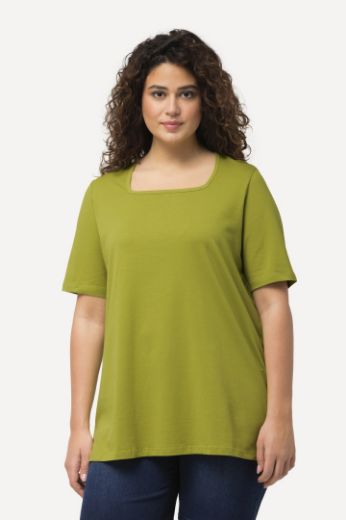 Plus size veliki brojevi Majica kratkih rukava A kroja za punije