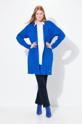 Plus size veliki brojevi Kardigan dugi model s džepovima za punije