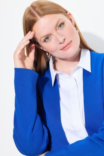 Plus size veliki brojevi Kardigan dugi model s džepovima za punije