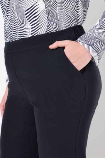 Plus size veliki brojevi Hlače poslovne užeg kroja nogavica za punije