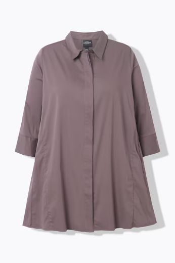 Plus size veliki brojevi Košulja A kroja 3/4 rukavi za punije