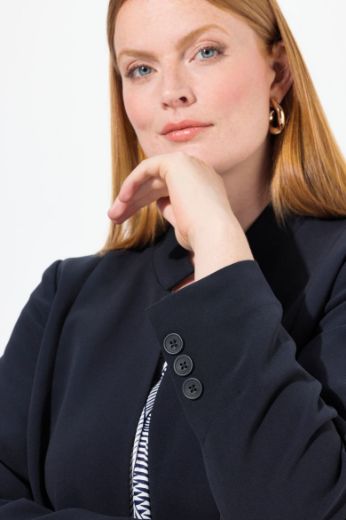 Plus size veliki brojevi Sako duži model povišenog ovratnika za punije