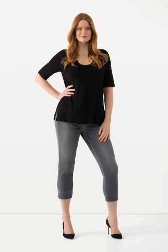 Plus size veliki brojevi Hlačw Capri za punije