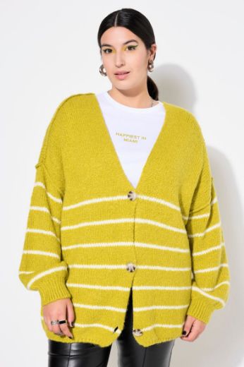 Plus size veliki brojevi Karduga V ovratnika na pruge za punije