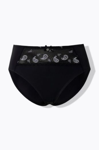 Plus size veliki brojevi Gaćice midi s ukrasnim vezom za punije