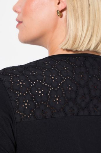 Plus size veliki brojevi Spavaćica 3/4 rukava s gumbićima za punije