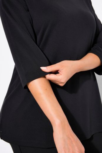 Plus size veliki brojevi Majica 3/4 rukava V ovratnika za punije