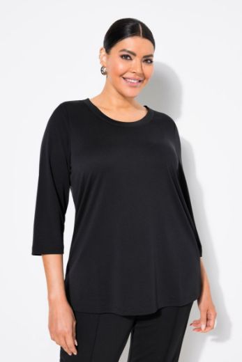 Plus size veliki brojevi Majica 3/4 rukava V ovratnika za punije