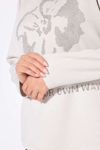 Plus size veliki brojevi Majica dugih rukava povišenog ovratnika za punije