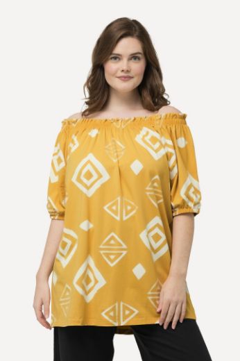 Plus size veliki brojevi Majica kratkih rukava spuštenih ramena za punije