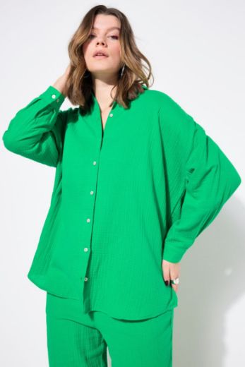 Plus size veliki brojevi Bluza na kopčanje za punije
