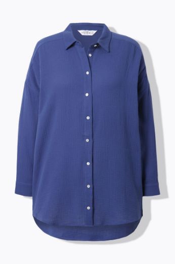 Plus size veliki brojevi Bluza na kopčanje za punije