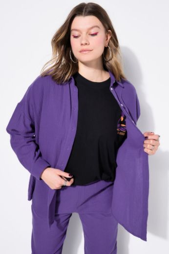 Plus size veliki brojevi Bluza na kopčanje za punije