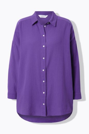 Plus size veliki brojevi Bluza na kopčanje za punije