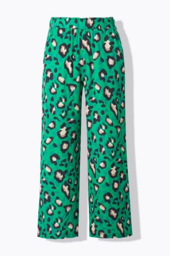 Plus size veliki brojevi Hlače od muslina s leopard uzorkom za punije