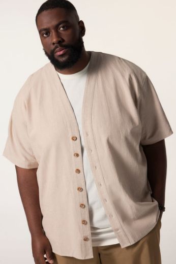 Plus size veliki brojevi Košulja kimono lanena za punije