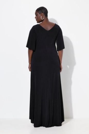 Plus size veliki brojevi Haljina maxi V ovratnika za punije