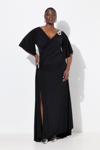 Plus size veliki brojevi Haljina maxi V ovratnika za punije