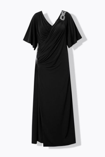 Plus size veliki brojevi Haljina maxi V ovratnika za punije