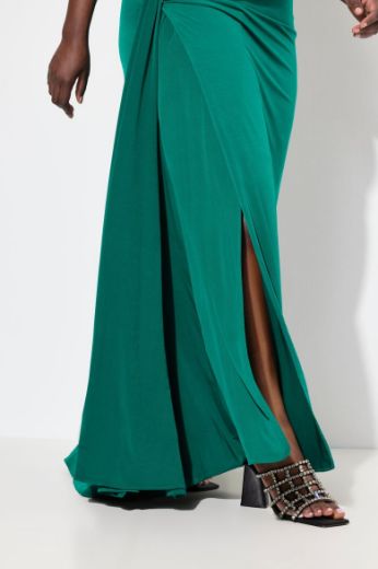 Plus size veliki brojevi Haljina maxi V ovratnika za punije