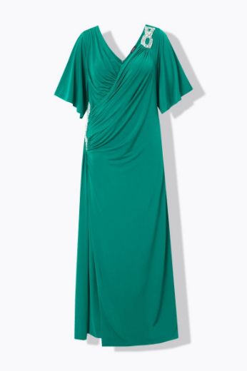 Plus size veliki brojevi Haljina maxi V ovratnika za punije