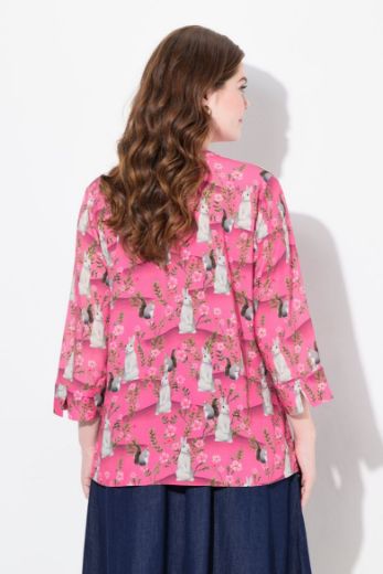 Plus size veliki brojevi Tunika 3/4 rukava V ovratnika za punije