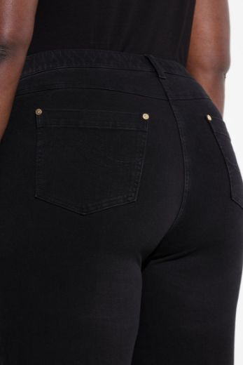 Plus size veliki brojevi Traperice ravnih nogavica za punije