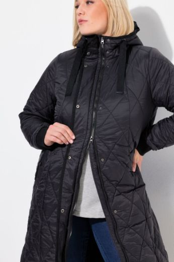 Plus size veliki brojevi Kaput prošiveni A kroja za punije