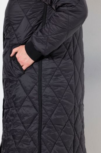 Plus size veliki brojevi Kaput prošiveni A kroja za punije