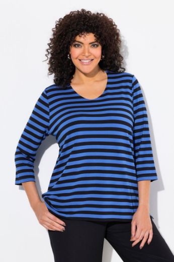 Plus size veliki brojevi Majica 3/4 rukava V ovratnika za punije