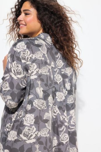 Plus size veliki brojevi Haljina na kopčanje A kroja za punije