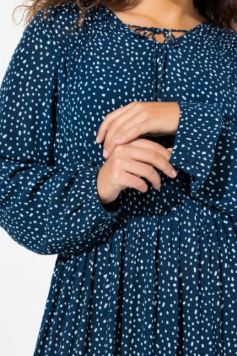 Plus size veliki brojevi Haljina midi A kroja za punije