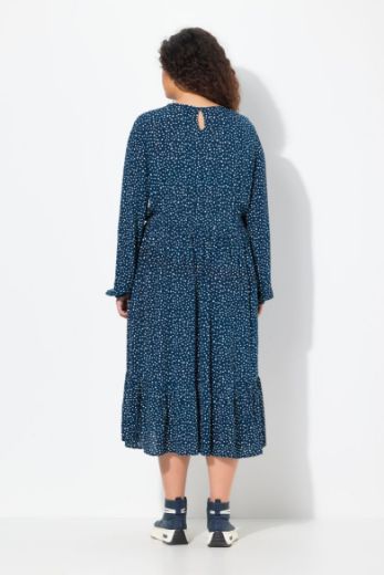 Plus size veliki brojevi Haljina midi A kroja za punije