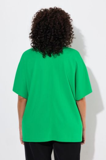 Plus size veliki brojevi Bluza kratkih rukava V ovratnika za punije